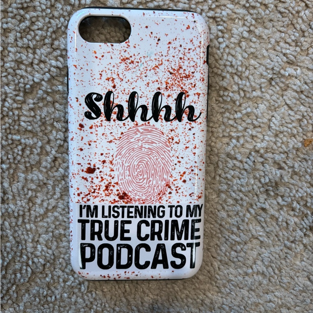 iPhone 8 case… great for crime junkies! In great condition…#truecrime
